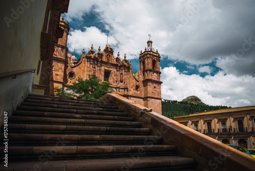 Side view of the Santo Domingo Church, in Zacatecas, Mexico