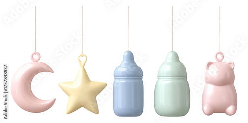 Colorful Decorative Baby Accessories in Various Shapes for Creative Displays
