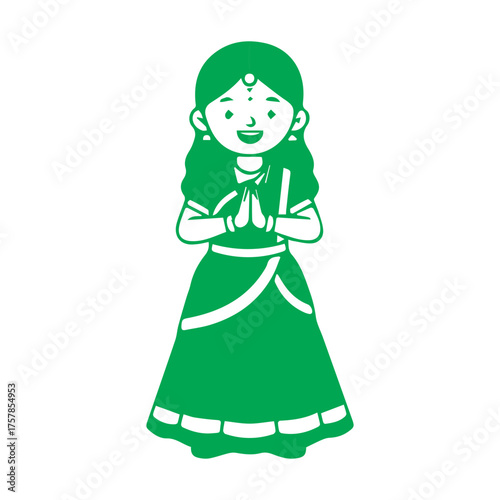 Indian Woman Greeting