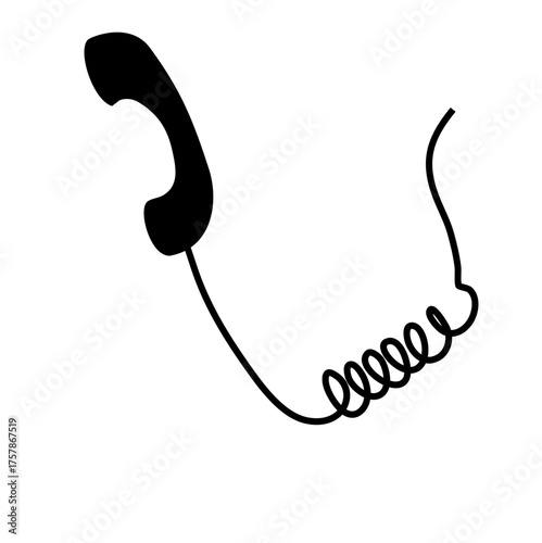 Telephone with chord