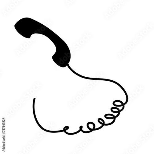 Telephone with chord