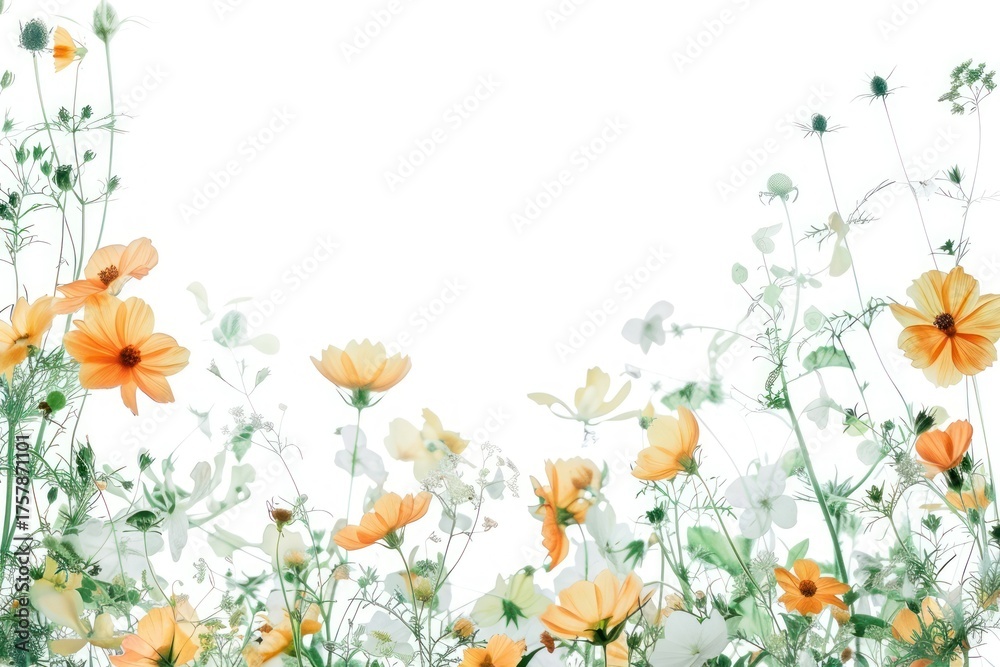 Obraz premium Vibrant floral spring background