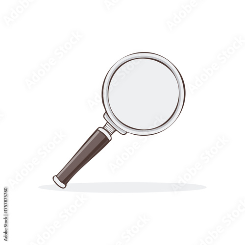 Magnifying Glass Illustration for Research or Discovery Concepts and Information Search