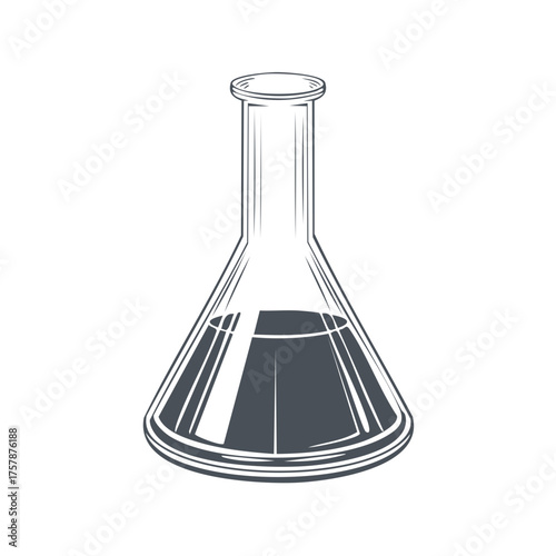 black and white beaker science experiment clip art preview