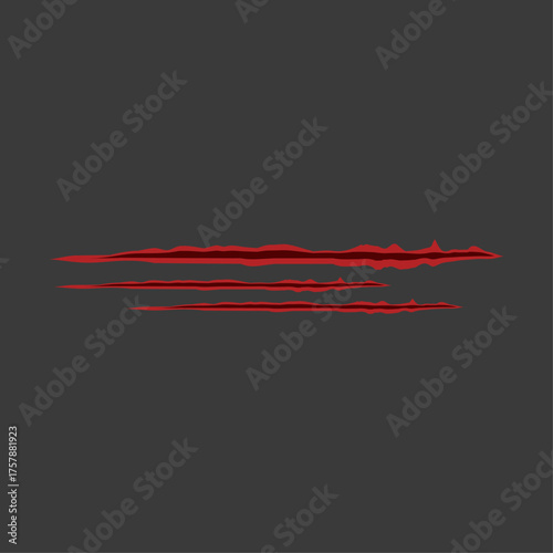 Red Scratches Overlay Graphic with Blood Stains on Dark Background