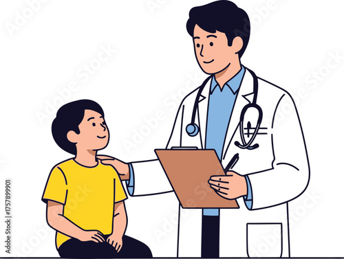 compassionate care doctor reassures young patient with gentle understanding
