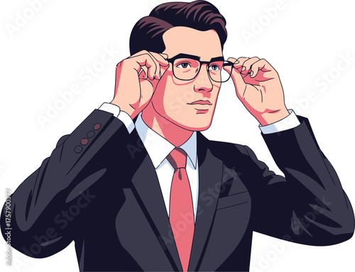 focused professional gains clarity, preparing for decisive business action