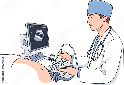 futures first glimpse doctor monitors new lifes journey with ultrasound