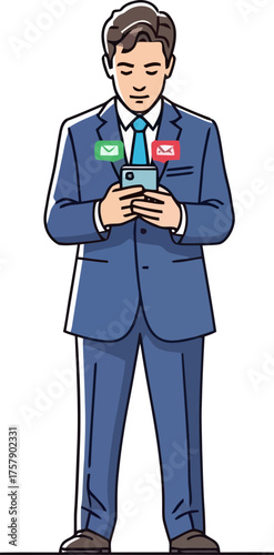 connected executive mastering the influx of digital business communications