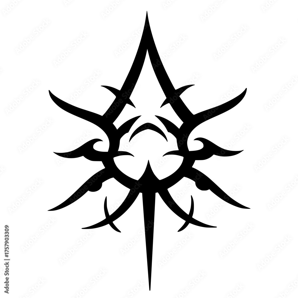 Obraz premium Tribal element tattoos illustrated 