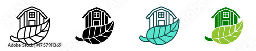 Eco Farm  Icon Set Multiple Style Collection
