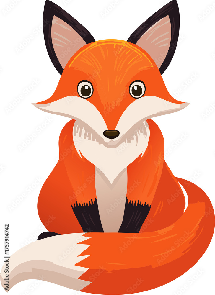 Obraz premium cartoon fox 