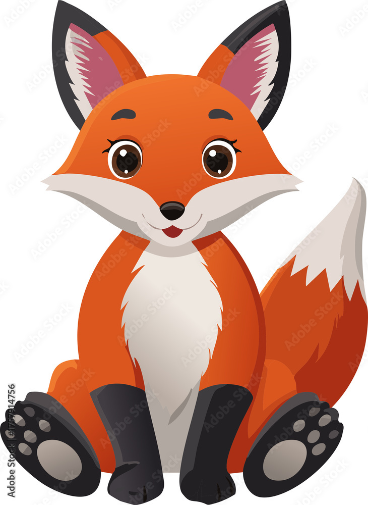 Fototapeta premium cartoon fox 