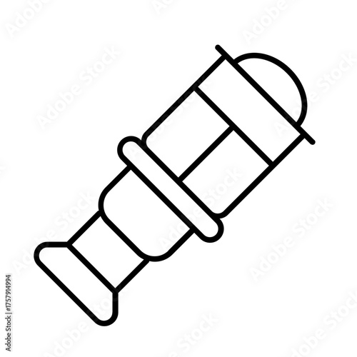 peeper icon with thin style