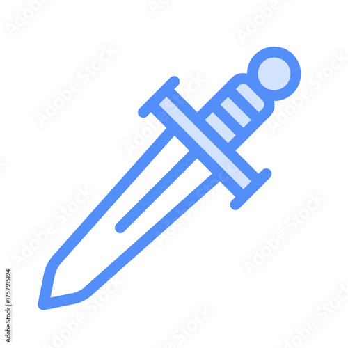 rapier icon with lineal color style