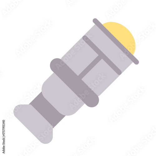 peeper icon with flat style