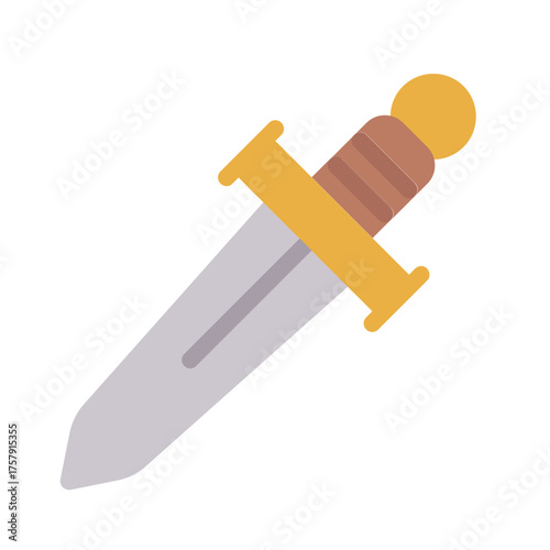 rapier icon with flat style