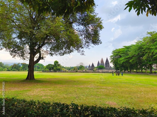 Yogyakarta, Indonesia. September 25, 2025: Prambanan Temple is the largest Hindu temple in Indonesia, built in the 9th century AD.
