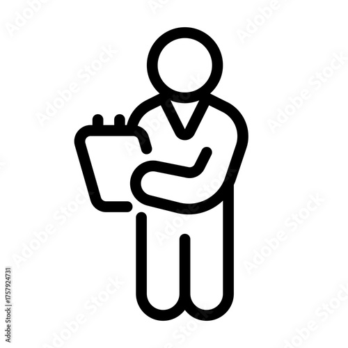 sport teacher icon with line style