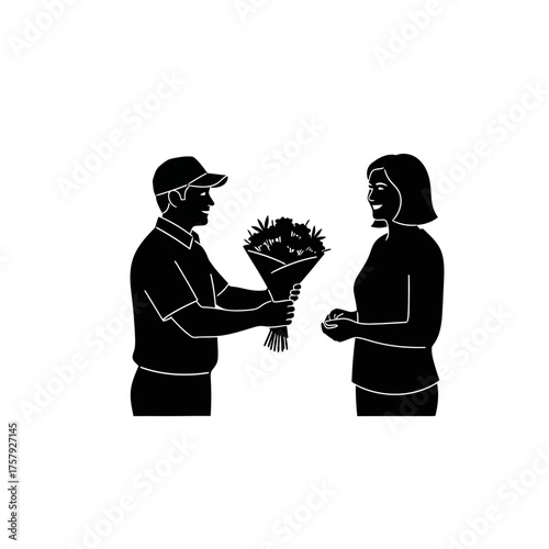 thoughtful delivery brings instant delight, fostering connections, spreading heartfelt joy, isolated on transparent background