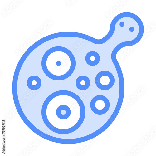 invasive ductal carcinoma icon with lineal color style