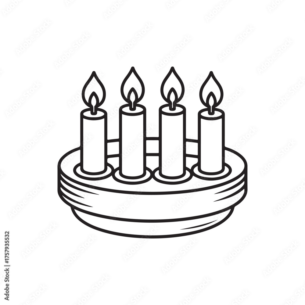 Obraz premium birthday cake with candles