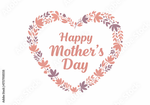 design vector of happy mother's day 