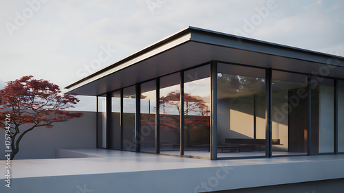 modern office building with windows