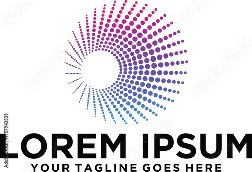 Bright light Abstract logo concept