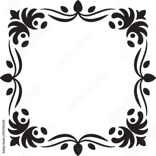 Set of New year, Christmas doodle hand drawn pattern brushes and wreath frames
