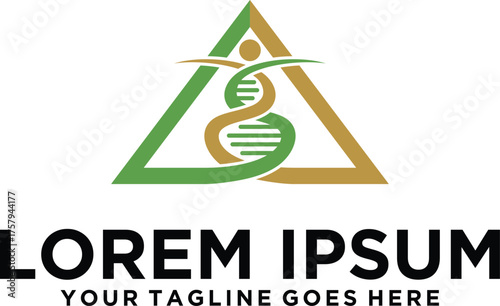 DNA Lab letter A logo