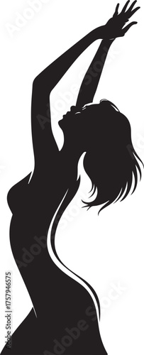 black and white silhouette vector icon of a romantic cameo design with vintage charm on a white background.