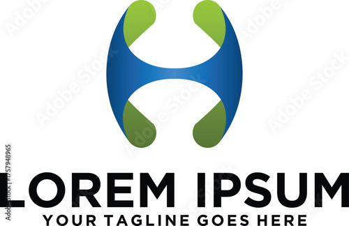 Modern letter H logo concept