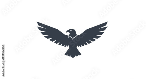 Elegant Eagle Logo Design with Powerful and Majestic Symbolism Represented in Flight