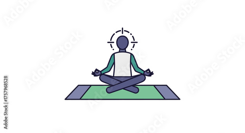 A person in a meditation pose symbolizing focus and mindfulness practice for well being