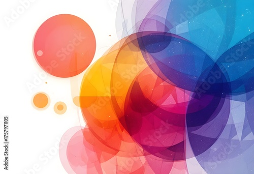 Overlapping Transparent Color Circles.