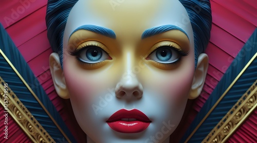 Chromatic Pride: Vibrant Pop Art Portrait Celebrating Queer, Transgender, and LGBTQ+ Identity