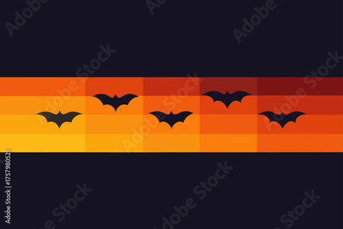Glowing Halloween gradient dark orange to black background
