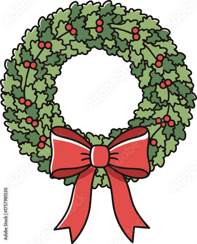 크리스마스 겨울 리스