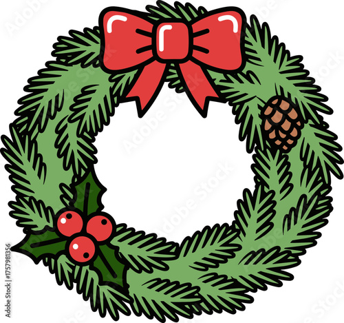 크리스마스 겨울 리스