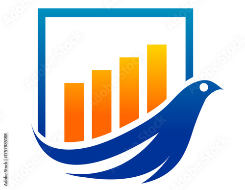 Financial Bird logo ,bird financuila logo,flying bir logo