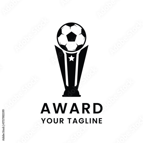 trophy logo vector design  trophy logo for tournament winners and championship awards