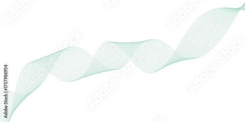 Abstract wave line. Digital frequency equalizer. digital Stylized line art background. Vector illustration.