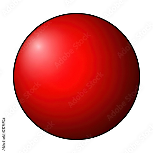 Free Download A bright red sphere with realistic shading isolated on transparent background - GFXLoad