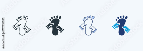 Foot Massage Icon Multiple Style