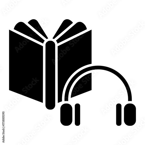 audio book Solid icon