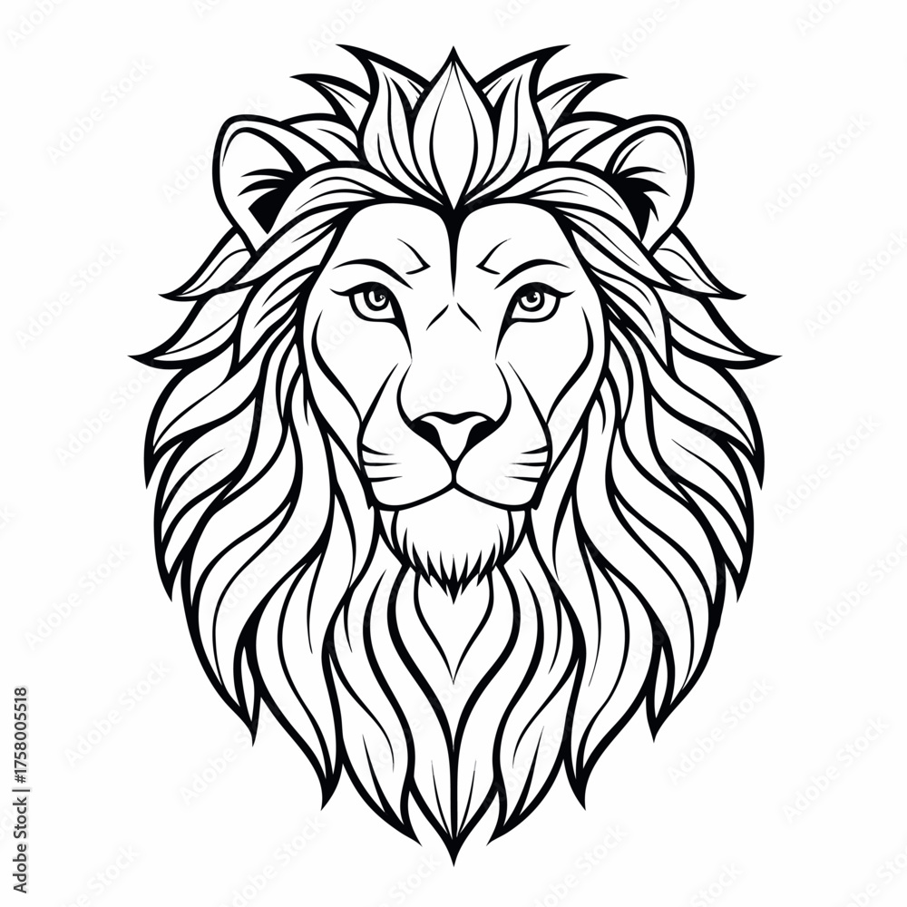 Fototapeta premium lion vector illustration