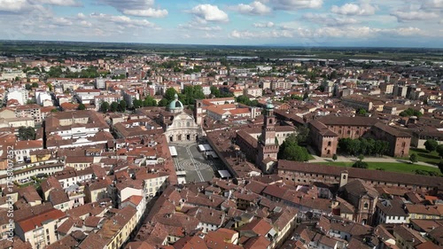 aerial view of Vigevano Italy