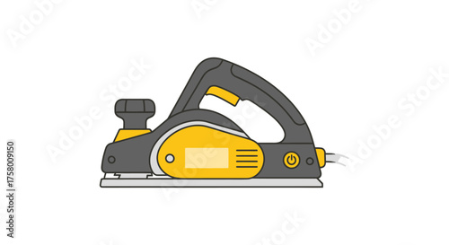 Electric Hand Planer Tool for Woodworking and Carpentry.