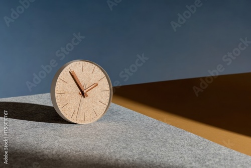 Wallpaper Mural Modern Minimalist Productivity Clock with Geometric Background Premium Professional Time Management Content for Busy Millennials and Digital Marketing Campaigns Torontodigital.ca